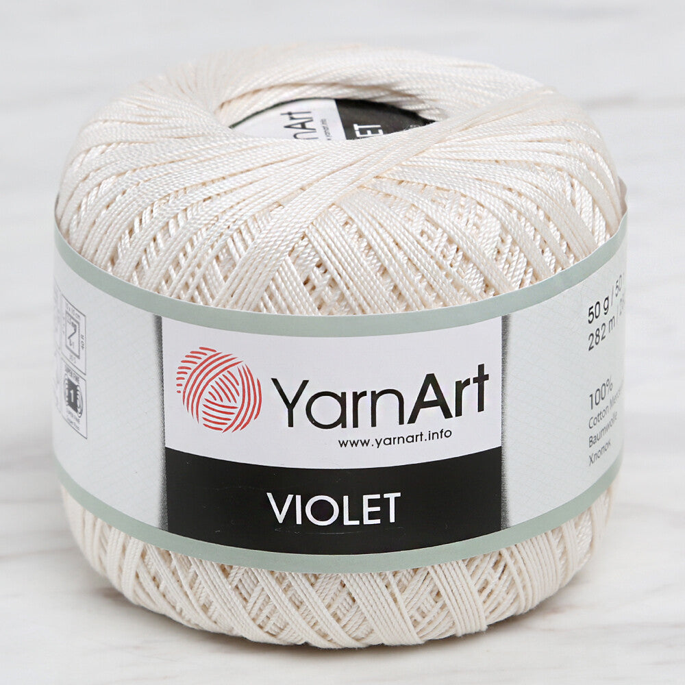 Yarnart Violet Bej Dantel İpi - 6194
